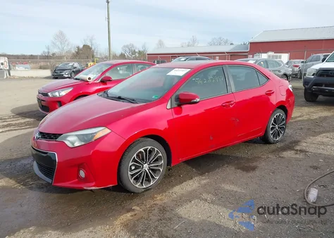 2015 Toyota Corolla S Plus z USA, uszkodzony, nr VIN 2T1BURHE5FC419686